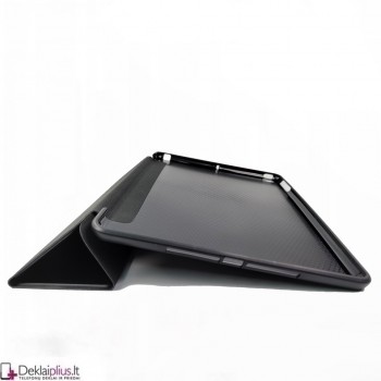 Smart soft dirbtinės odos dėklas - juodas (Apple Ipad 9.7 Air 2/9.7 2017/9.7 2018)